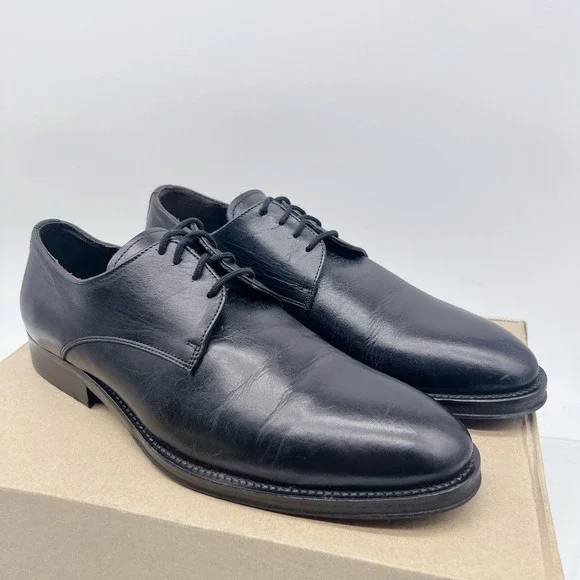 BRUNO MAGLI Cilo Men's Oxford Derby Dress Shoes Black Leather US 9 M MSRP $395